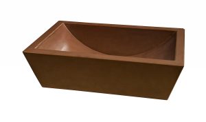 Lavello Maui in Cemento Marrone
