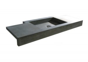 Lavello su misura in Cemento Grigio